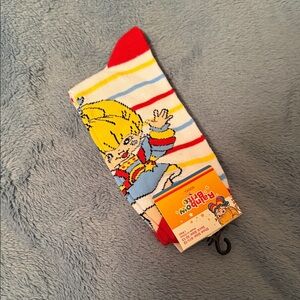 Rainbow Brite Striped Socks - Red, Yellow, Blue